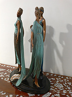 Erté Limited Edition Bronze: The Three Graces: View 2